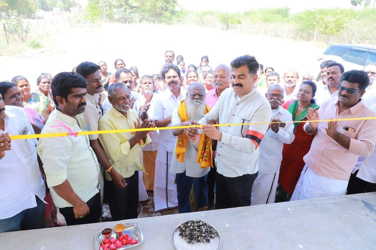 நாடாளுமன்ற தொகுதி மேம்பாட்டு நிதியிலிருந்து செயல்படுத்தப்படும் திட்டங்களை தொடங்கி வைத்த துரை வைகோ எம்.பி